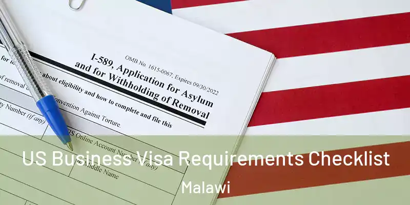  US Business Visa Requirements Checklist Malawi